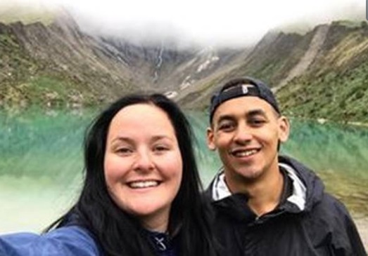 Emile Vollenhoven and Brittany Homan were holidaying in South America. Photo: Facebook via NZ Herald