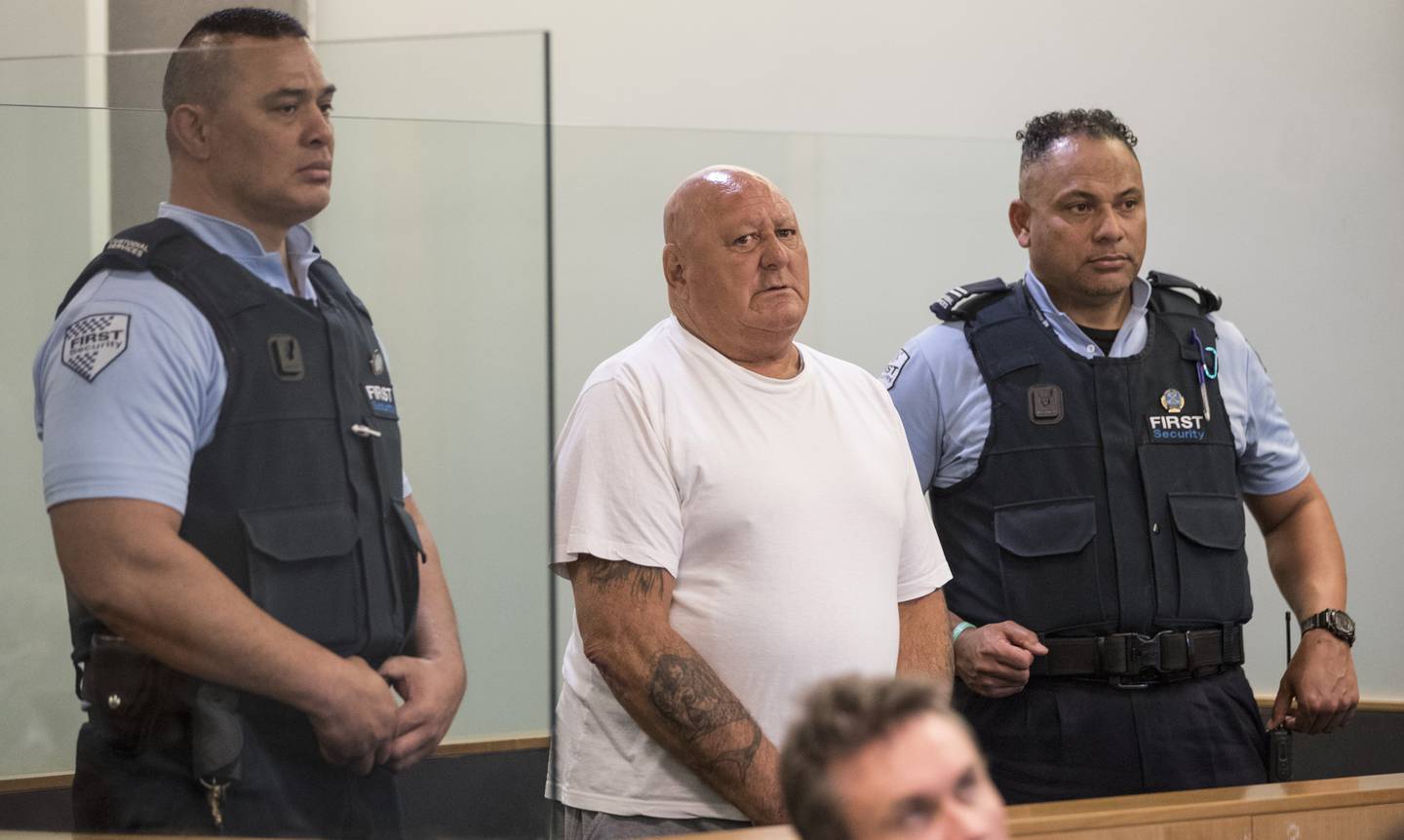 Roberto Conchie Harris at his sentencing last year. Photos: NZ Herald/supplied 
