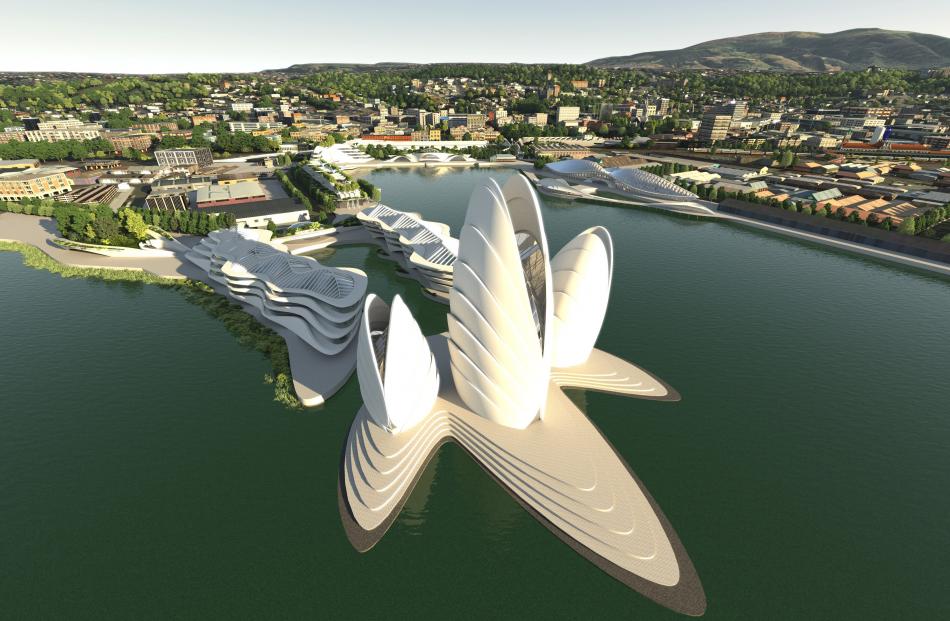 Architecture Van Brandenburg's proposal for development of the Steamer Basin area. Photo:...