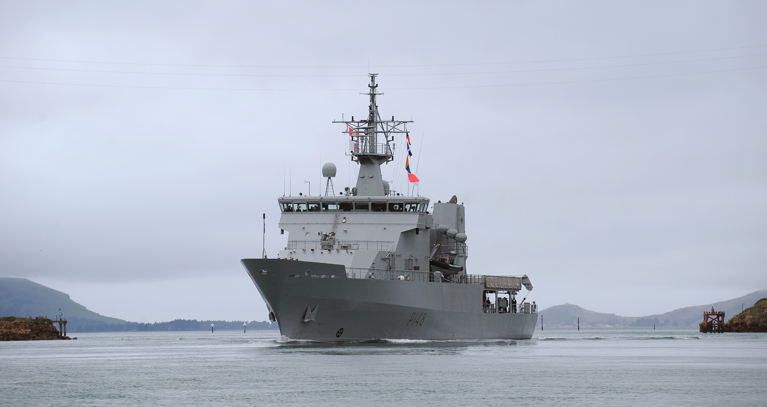 Dunedin is the home port for patrol vessel HMNZS Otago. 