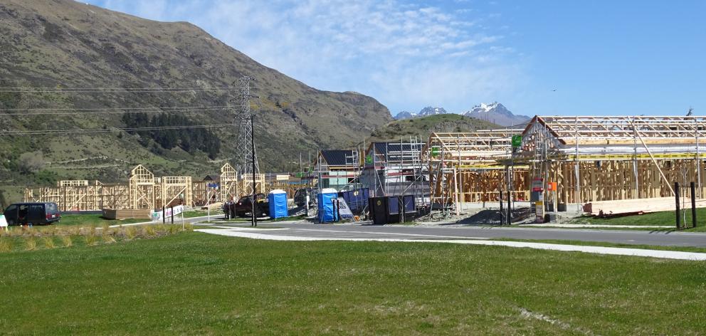 Homes under construction at Bridesdale Farm. Photo: Tracey Roxburgh