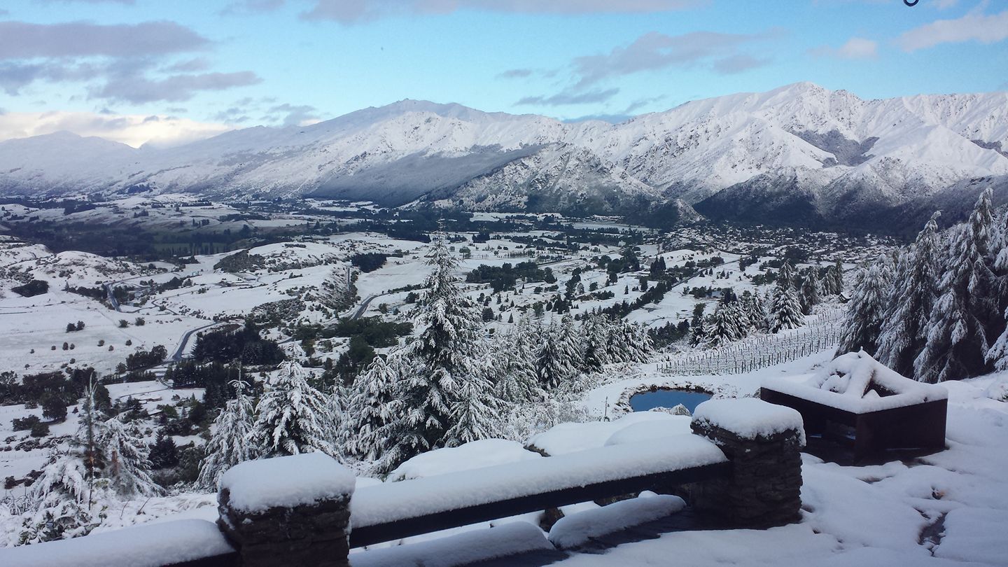 Arrowtown from Creagh Cottage this morning. Photo Jeremy Carey-Smith
