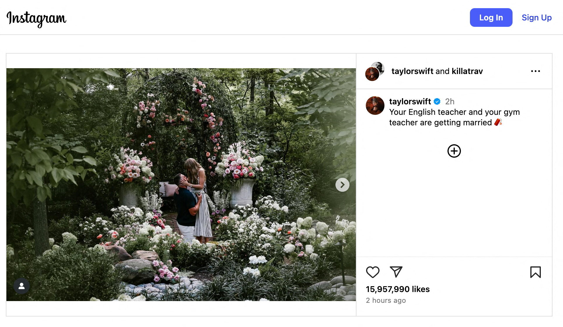 Image: Taylor Swift via Instagram/via Reuters 
