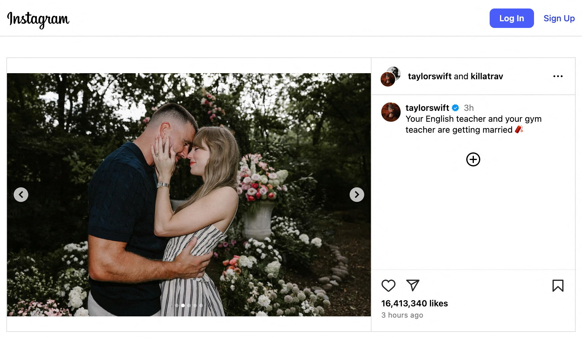 Image: Taylor Swift via Instagram/via Reuters 