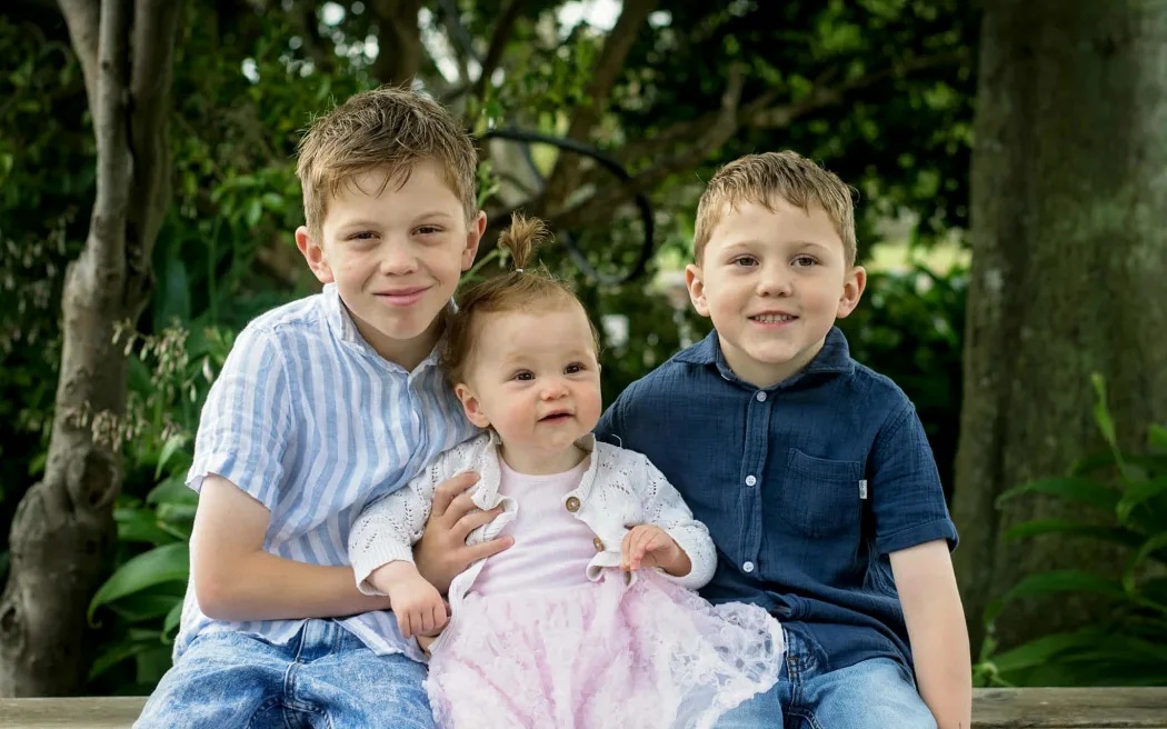 August, Goldie and Hugo, in a photo taken five days before the incident. Photo: Supplied