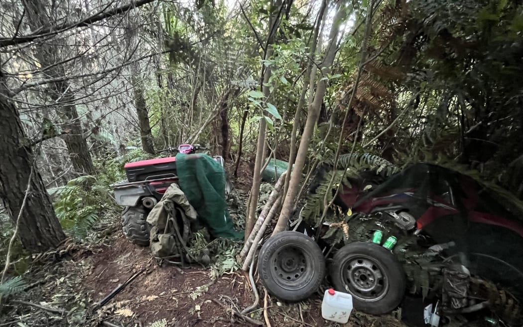 The campsite where Phillips and his children were hiding. Photo: Supplied / Police