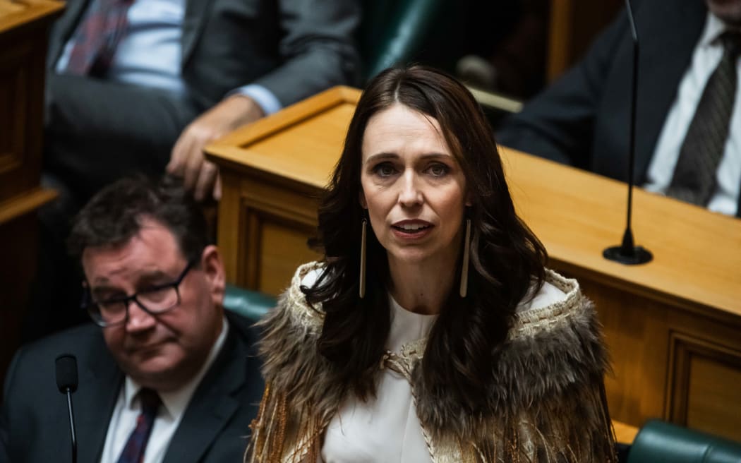 Jacinda Ardern delivering her valedictory speech to Parliament. Photo: RNZ Jacinda Ardern delivering her valedictory speech to Parliament. Photo: RNZ