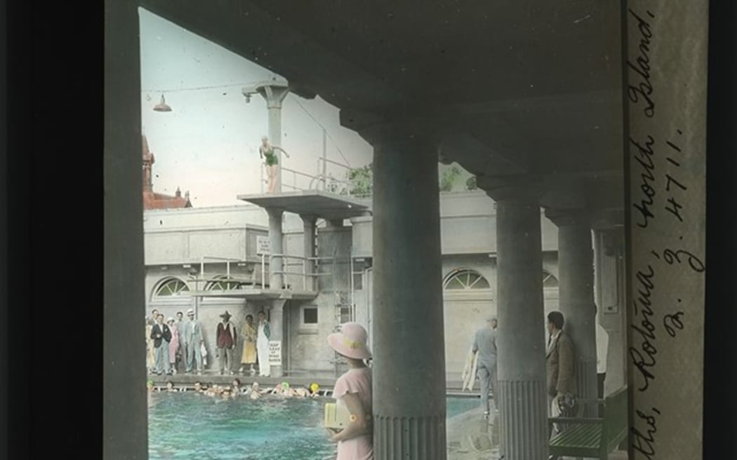 The Blue Baths during the 1930s. Photo: Photographer unknown. Reproduced with permission of...