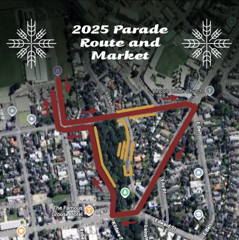 The Lincoln Christmas Parade and Market has a new route this year because of road works on Gerald...