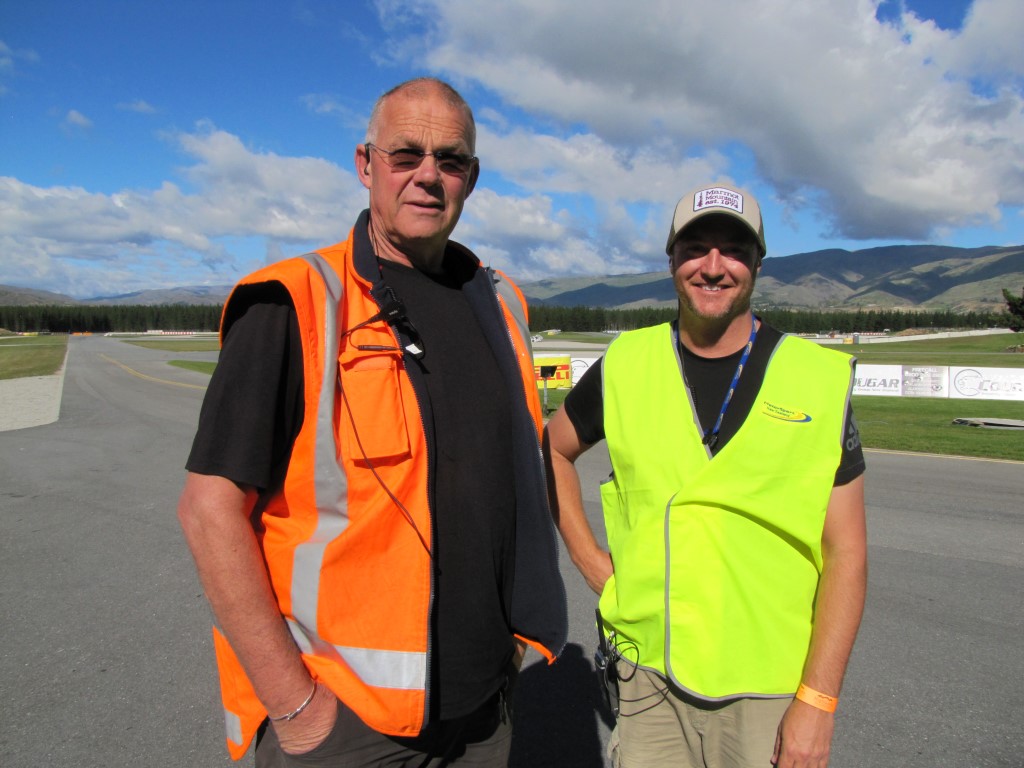 Highlands Motorsport Park volunteers Lindsay Read (left) and Mike Sheehan, both of Queenstown,...