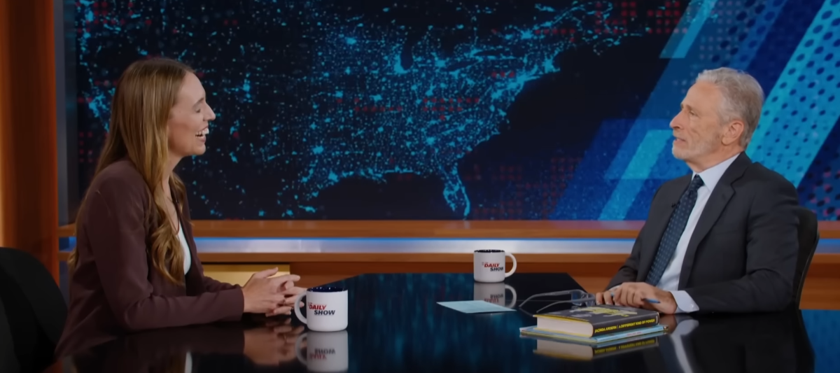 Dame Jacinda Ardern appeared on The Daily Show. Photo: The Daily Show, YouTube