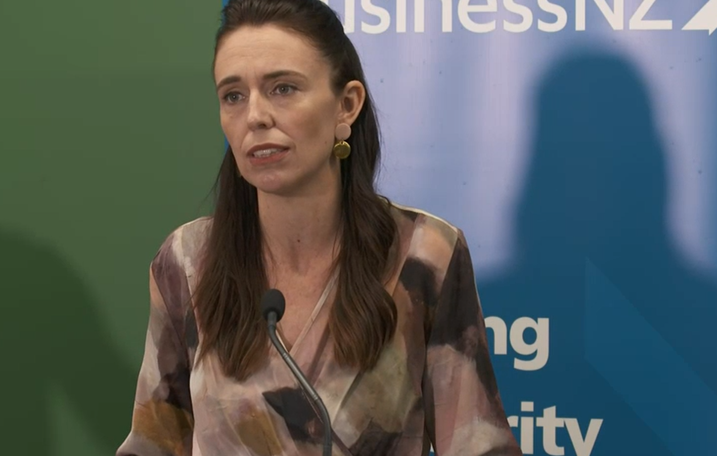 Prime Minister Jacinda Ardern delivers her speech to Business NZ in Auckland. Photo: NZ Herlad/video