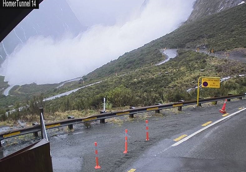 One of many avalanches seen this morning. Here, the Cleddau avalanche path has reached the...