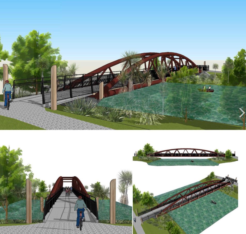 An artist's impression of the Avondale Bridge. Image: Newsline / CCC