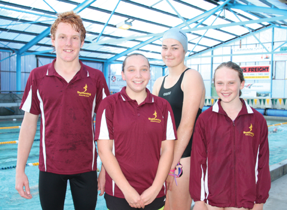 Fiordland Amateur Swimming Club swimmers who participated in the recent South Island Town and...