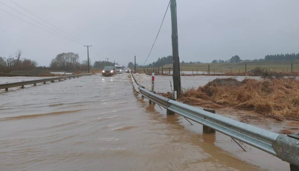 The Big Kuri Creek Bridge was affected by flooding in July. Photo: Waka Kotahi/NZTA