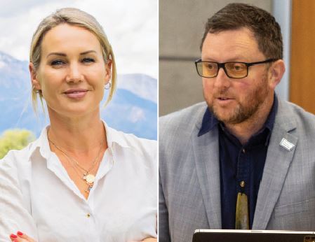 Selwyn MP Nicola Grigg and Mayor Sam Broughton. Photos: Supplied