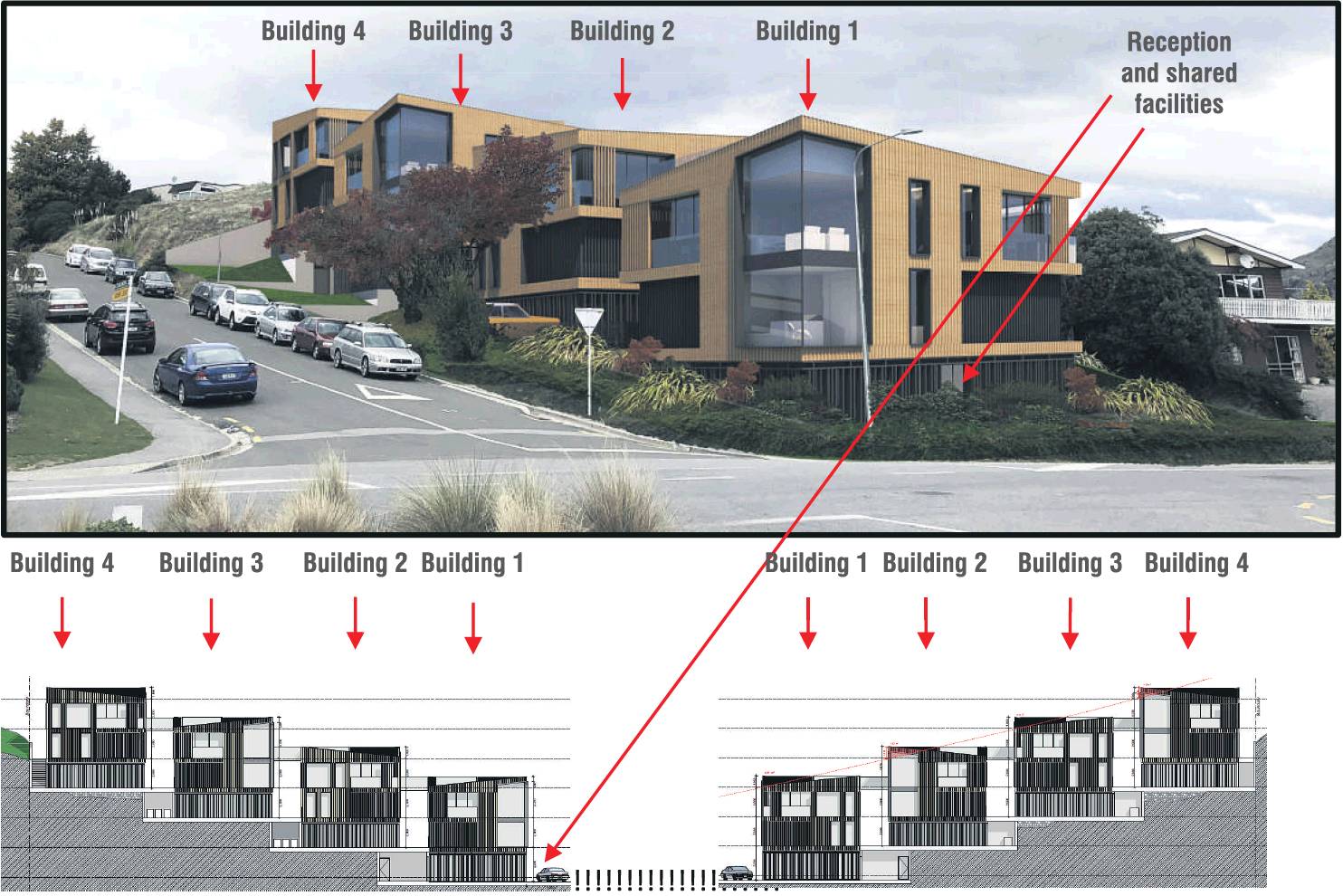 An artist’s impression of the development proposed for Wanaka. GRAPHIC: SUPPLIED


