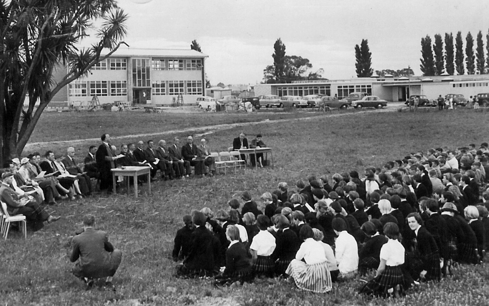 Burnside High School the day it opened on February 2, 1960. Photo: Supplied