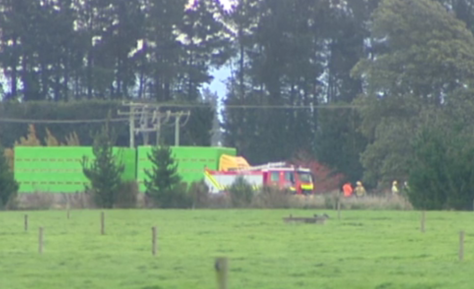 The crahs happened on SH1 about 40km southwest of Christchurch. Image: NZ Herald