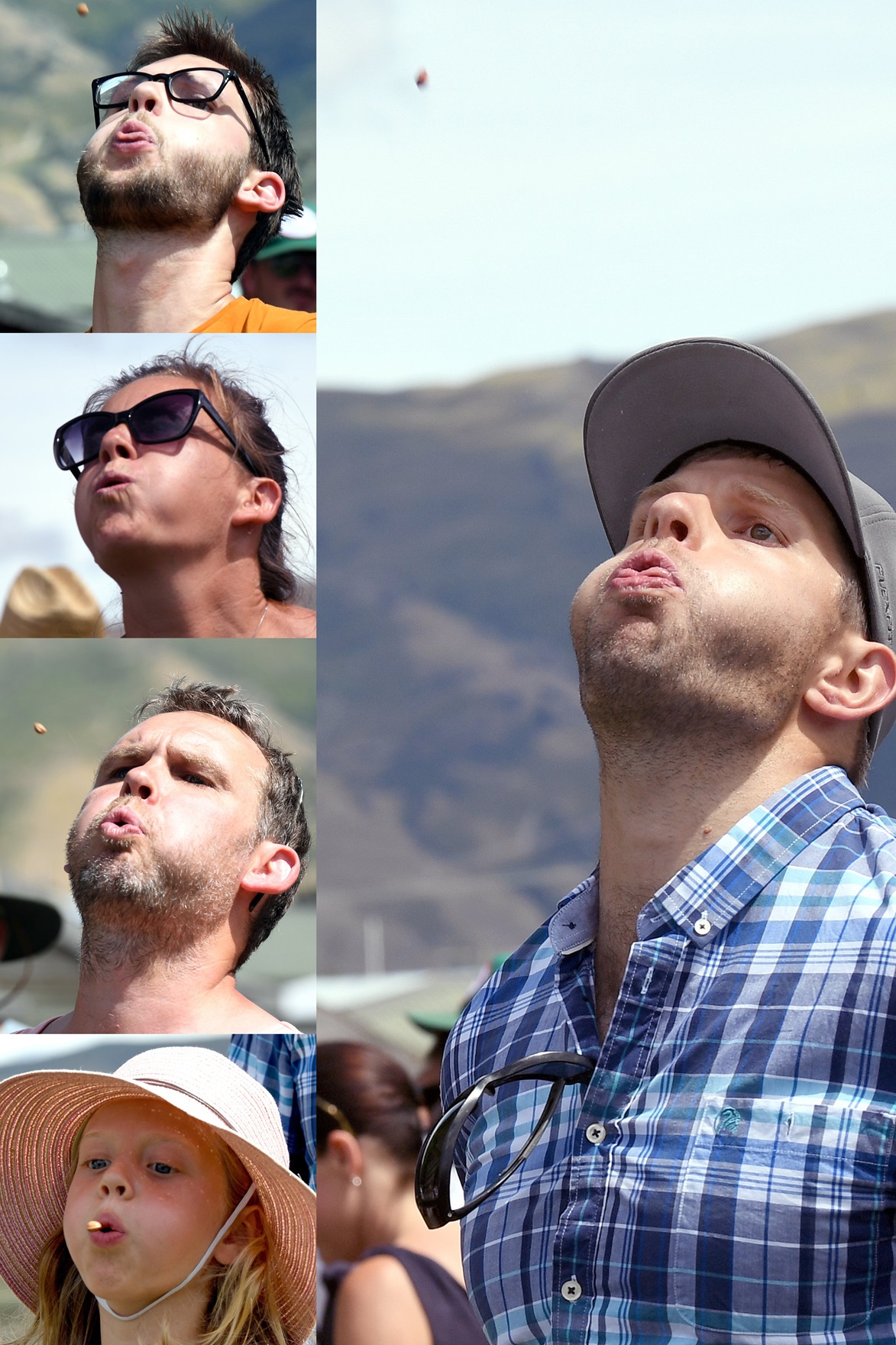 Competitors have in the past given their all at the national cherry pit-spitting competitions, at...