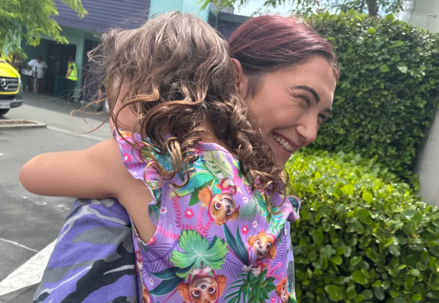 Nikita Wagstaff said her daughter suffered a small burn to her hand, but was otherwise OK. Photo:...