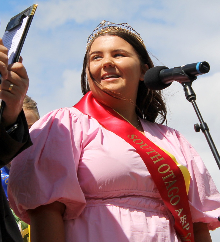 South Otago A&P Show Queen 2025, 17 year—old Aleisha Davey. PHOTO: Nick Brook