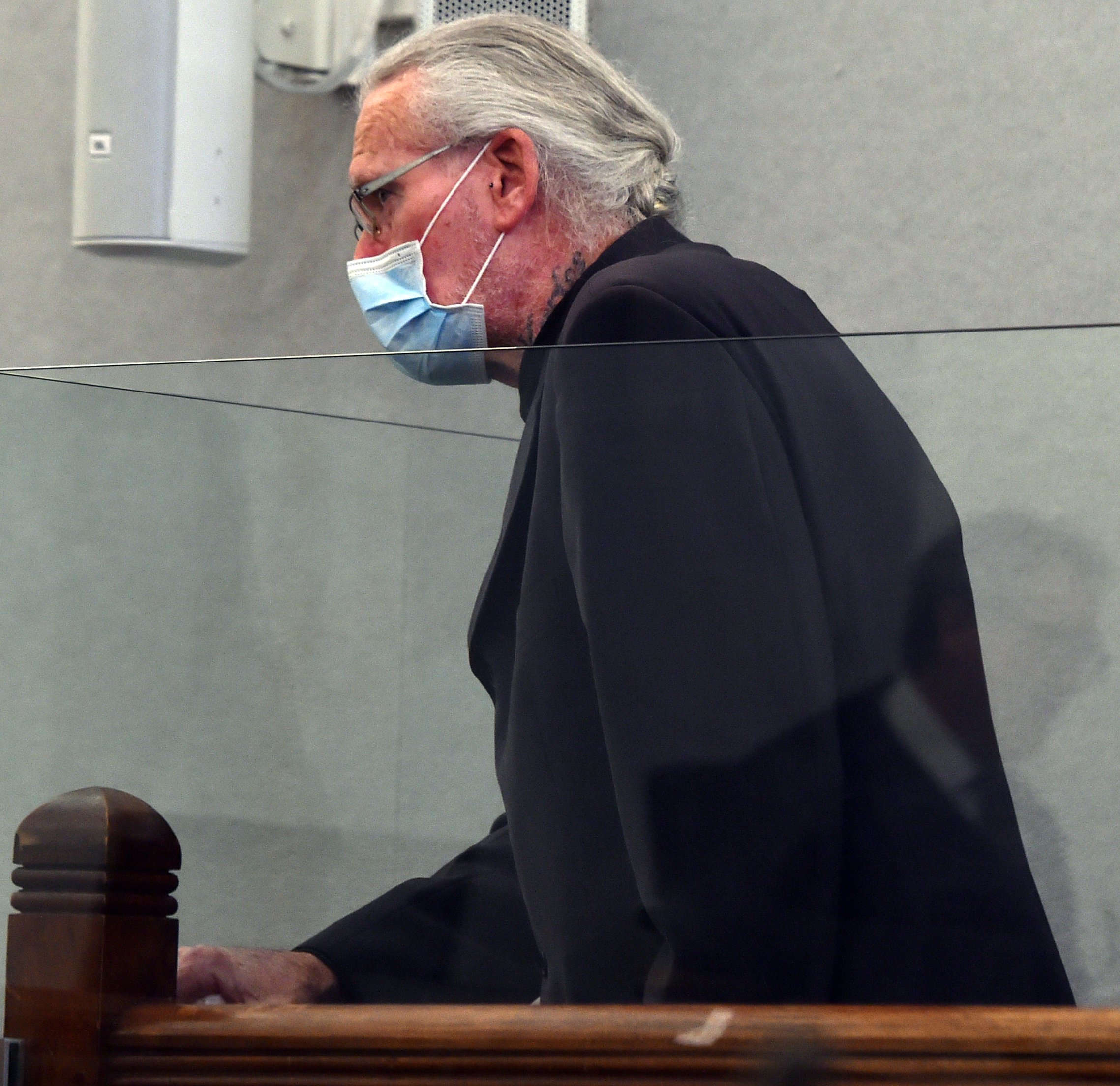 Carl Frederick Longshaw appeared in the High Court at Dunedin this morning. Photo: Peter McIntosh 