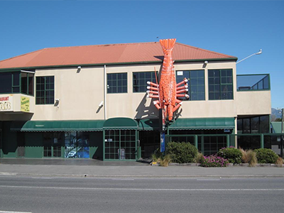 The Kaikoura crayfish on the Lobster Inn Motor Lodge. Photo: File image