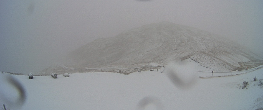 The Crown Range Road this morning. Photo: MetService 