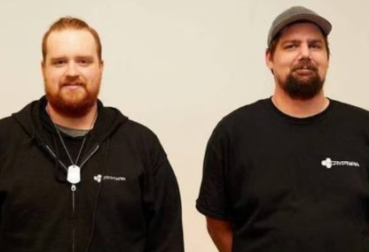 Cryptopia founders Adam Clark and Rob Dawson. Photo / File