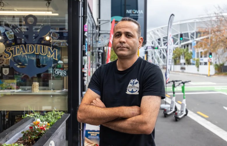 Stadium Pirate Grill owner Basel Al Zuhlof. Photo: RNZ / Nate McKinnon