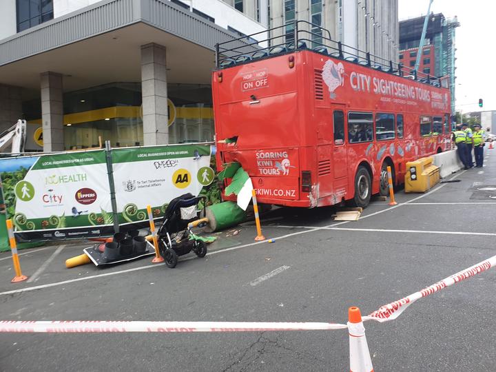 The scene of the incident on Monday. Photo: RNZ