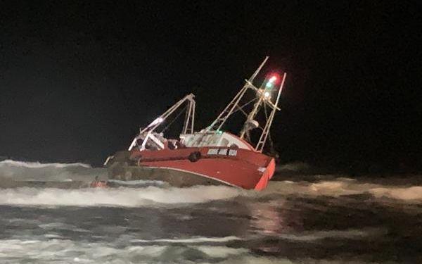 The boat was travelling from Akaroa to Kaikōura, when it got into trouble. Photo: NZ Police 