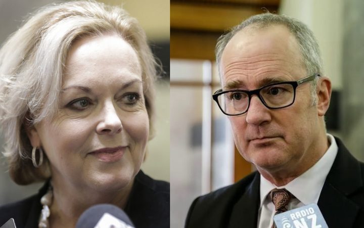 Judith Collins and Phil Twyford. Photo: RNZ 