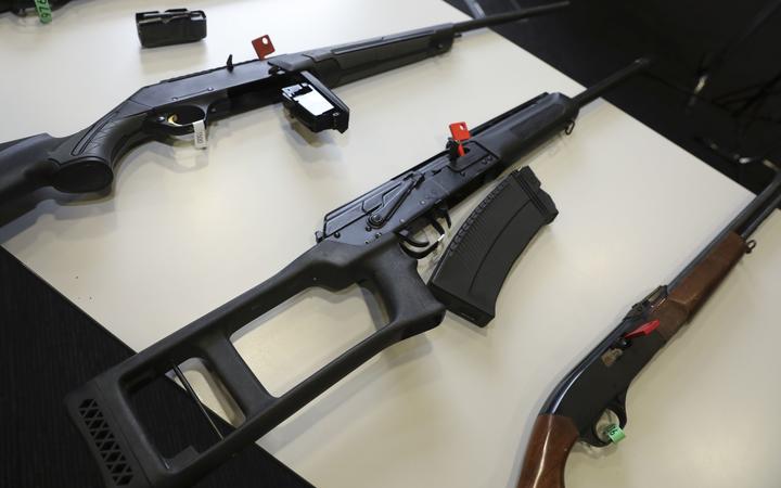 Military style semi-automatic firearms, parts and ammunition were banned following the mosque...