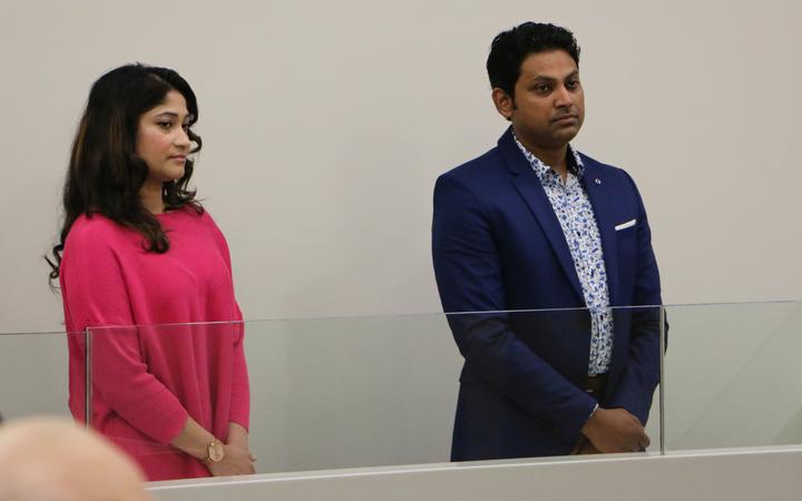 Nafisa Ahmed and Mohammed Atiqul Islam appear for sentencing in the Auckland District Court....