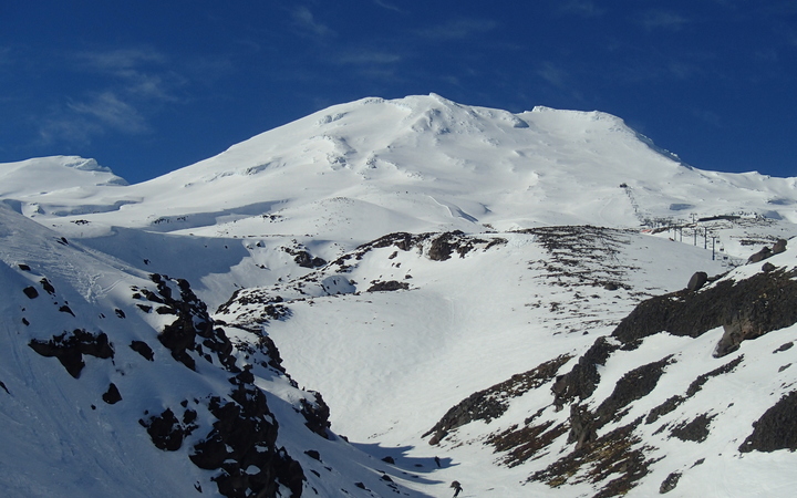 Turoa ski field on Mr Ruapehu, in the central North Island. Photo: RNZ 