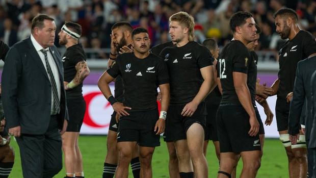 The faces of the All Blacks and coach Steve Hansen say it all after their devastating loss to...