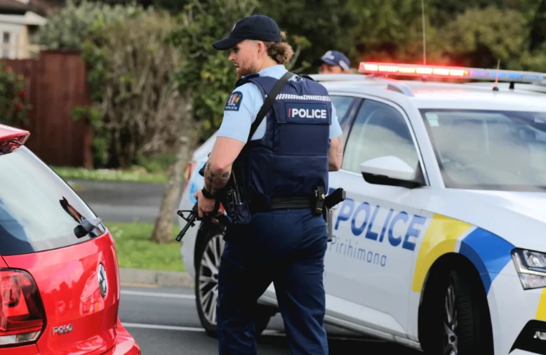 Police said they were called to Flat Bush just about 9.30am, and a gun was fired at police. Photo...