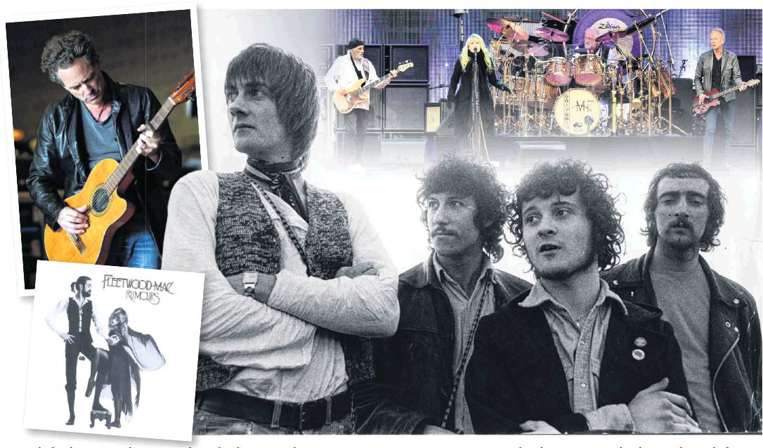 From left, the 1968 line-up of Mick Fleetwood, Peter Green, Jeremy Spencer and John McVie....