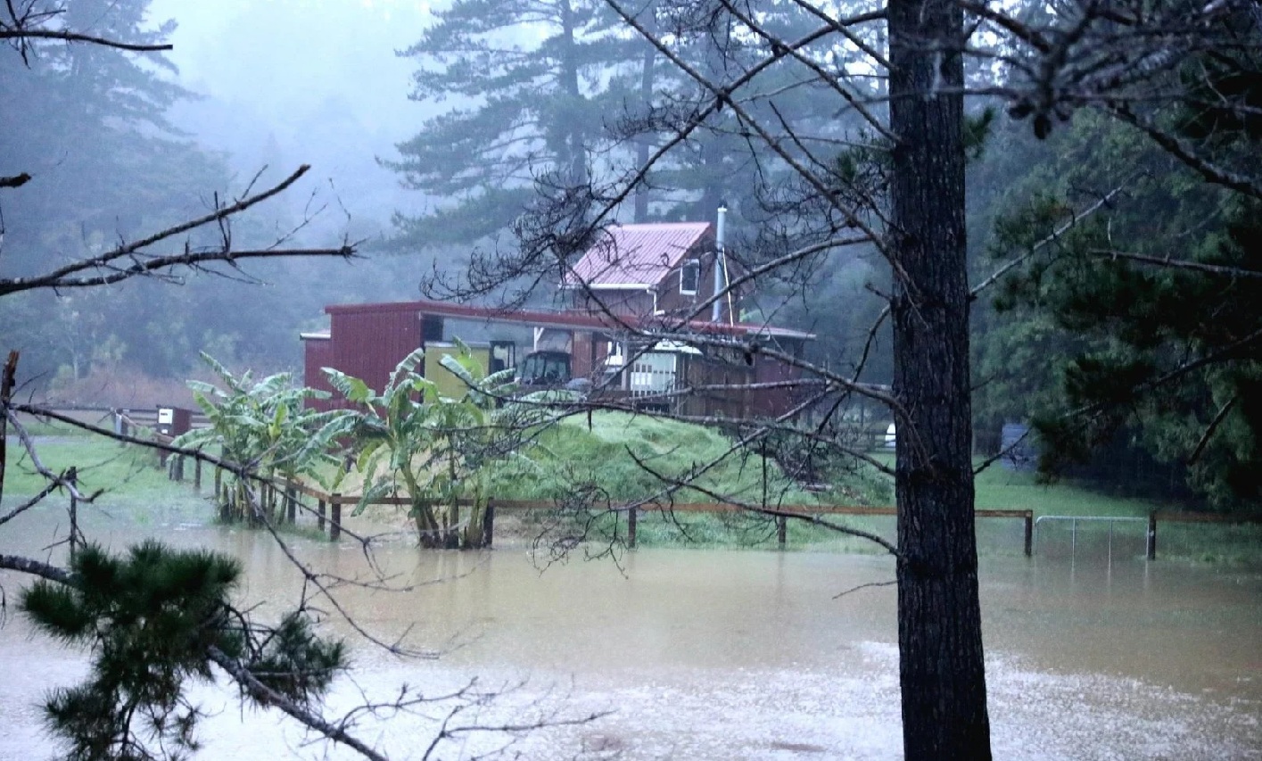 Flooding at Kiripaka, near Whangarei. Photo: RNZ
