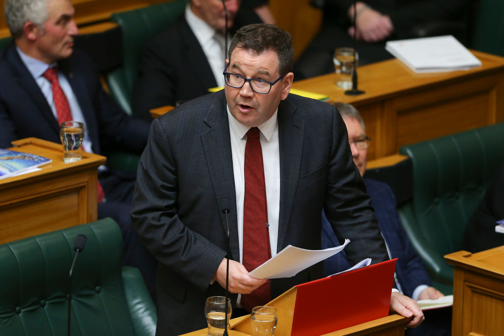 Finance Minister Grant Robertson delivers Budget 2021 at Parliament in Wellington. Photo: Getty