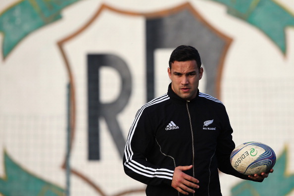 Tamati Ellison with the All Blacks in Rome in 2012. Photo: Getty Images