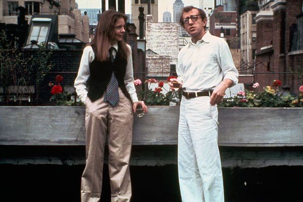 Diane Keaton and Woody Allen in Annie Hall, the role that won her an Oscar. Photo: Getty Images