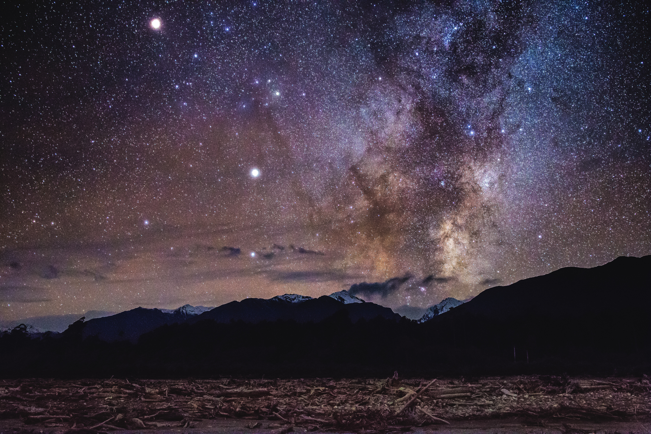 The Milky Way over the Southern Alps. Photo: Getty Images 