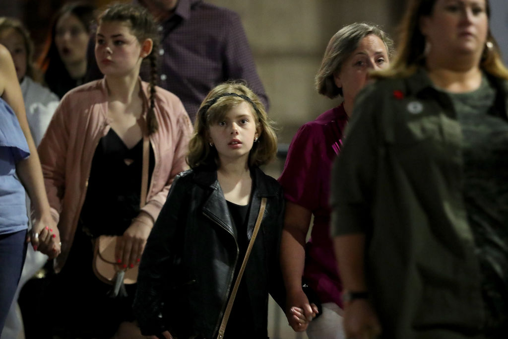 Parents and children frantically searched to be reunited after the attack. Photo: Getty