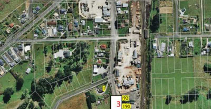 The preferred site (3) opposite 1190 Goodwood Road. Photo: Waitaki District Council