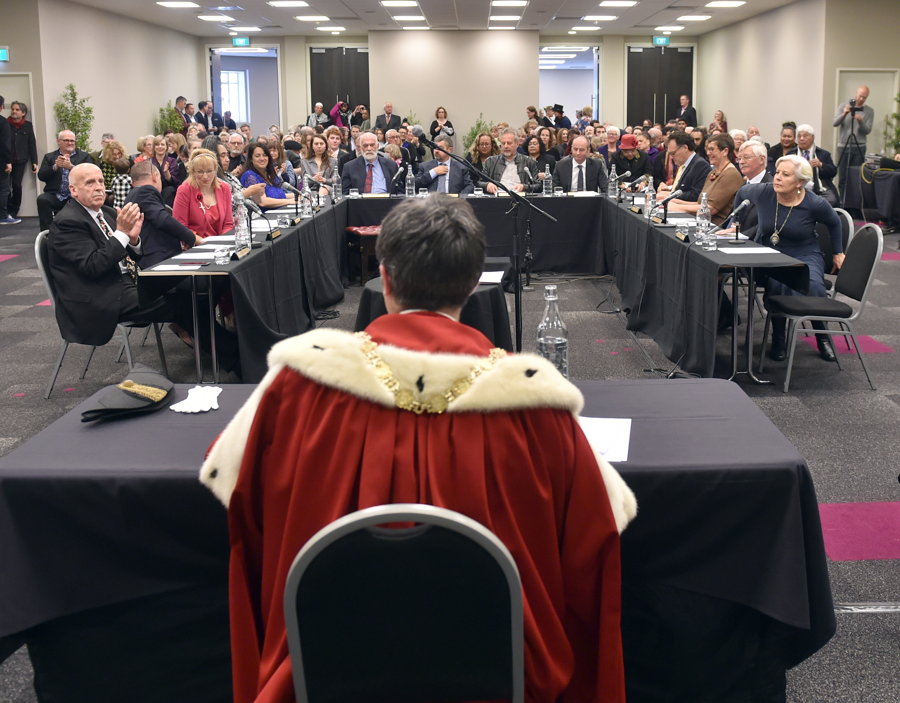 Councillors at the swearing in ceremony. Photo: Peter McIntosh