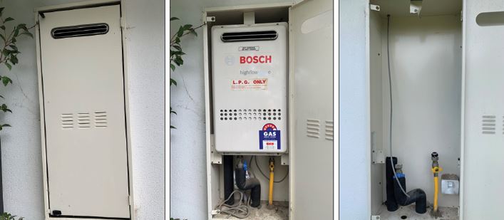 This gas hot water unit was stolen from a Selwyn home, leaving the owner without hot water....
